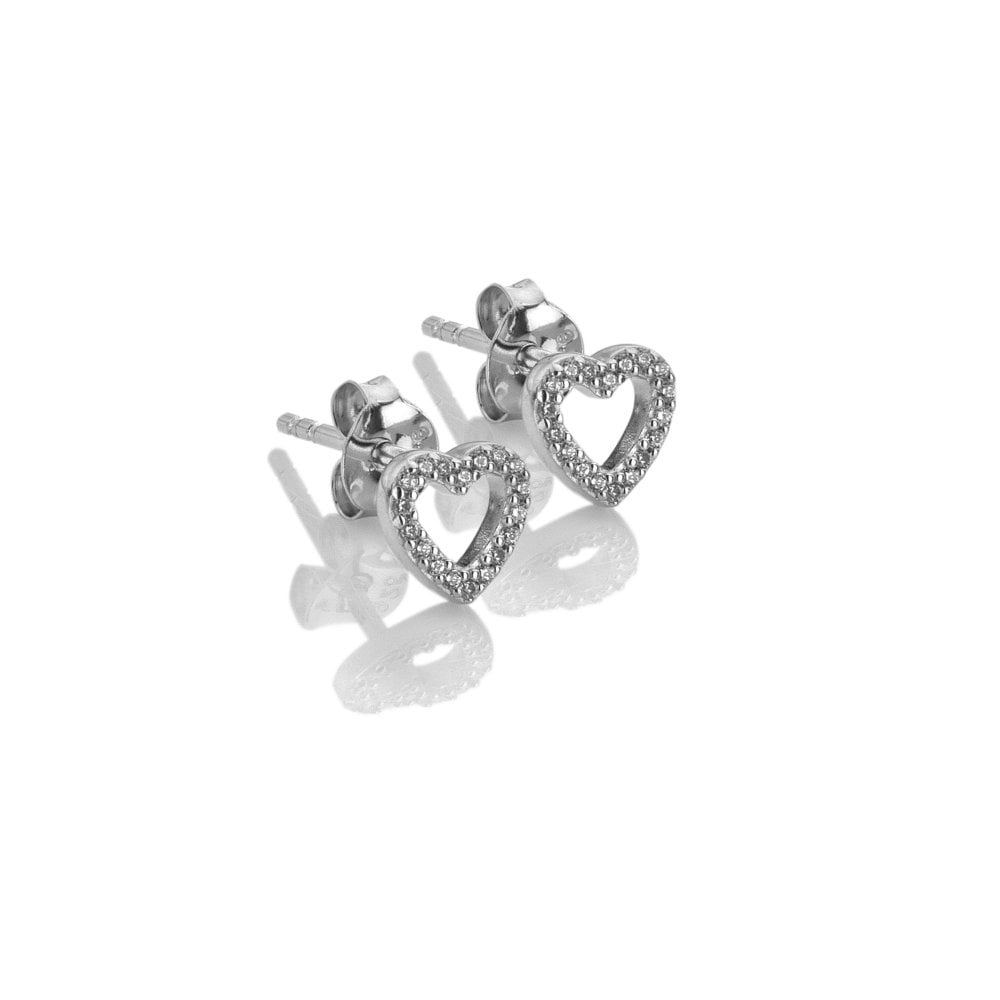 Hot Diamonds Silver Whisper Happy Birthday Earrings side