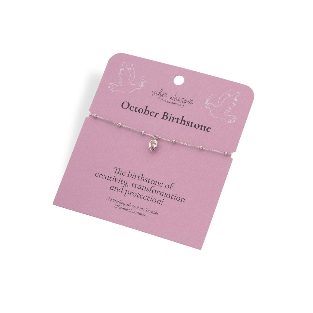Hot Diamonds Silver Whisper Birthstone Bracelets
