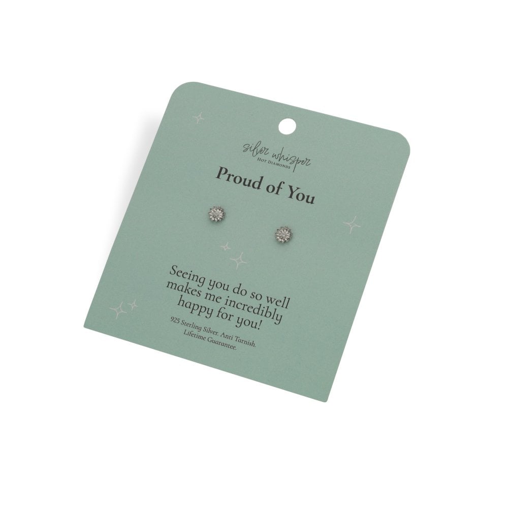 Hot Diamonds Silver Whisper Proud of You Earrings PACKAGING