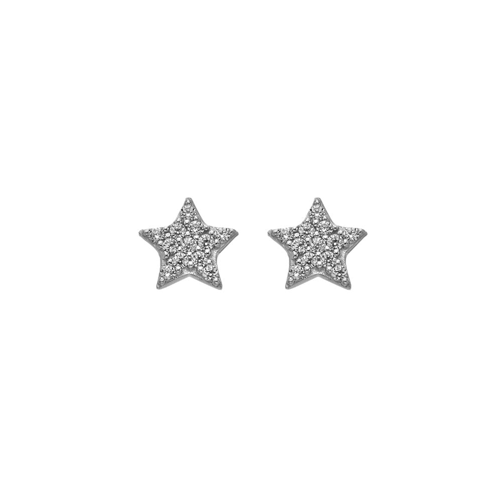Hot Diamonds Silver Whisper Superstar Earrings