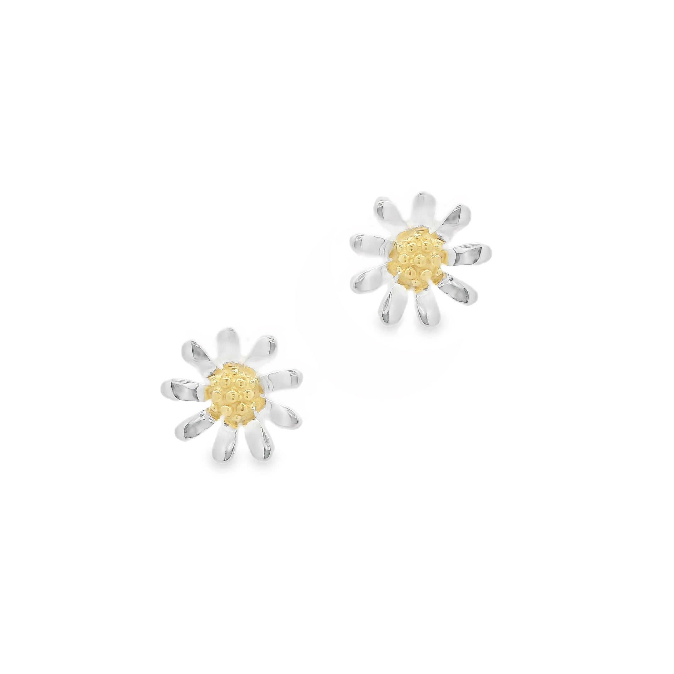 Sterling Daisy Stud Earrings