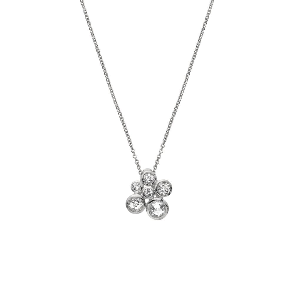 Hot Diamonds Tender Cluster White Topaz Pendant DP1083