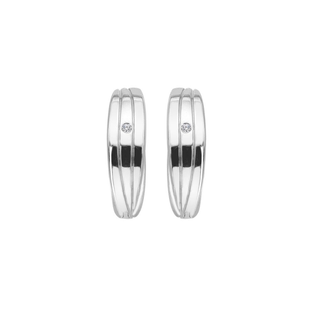 Hot Diamonds Trio Hoop Earrings DE840