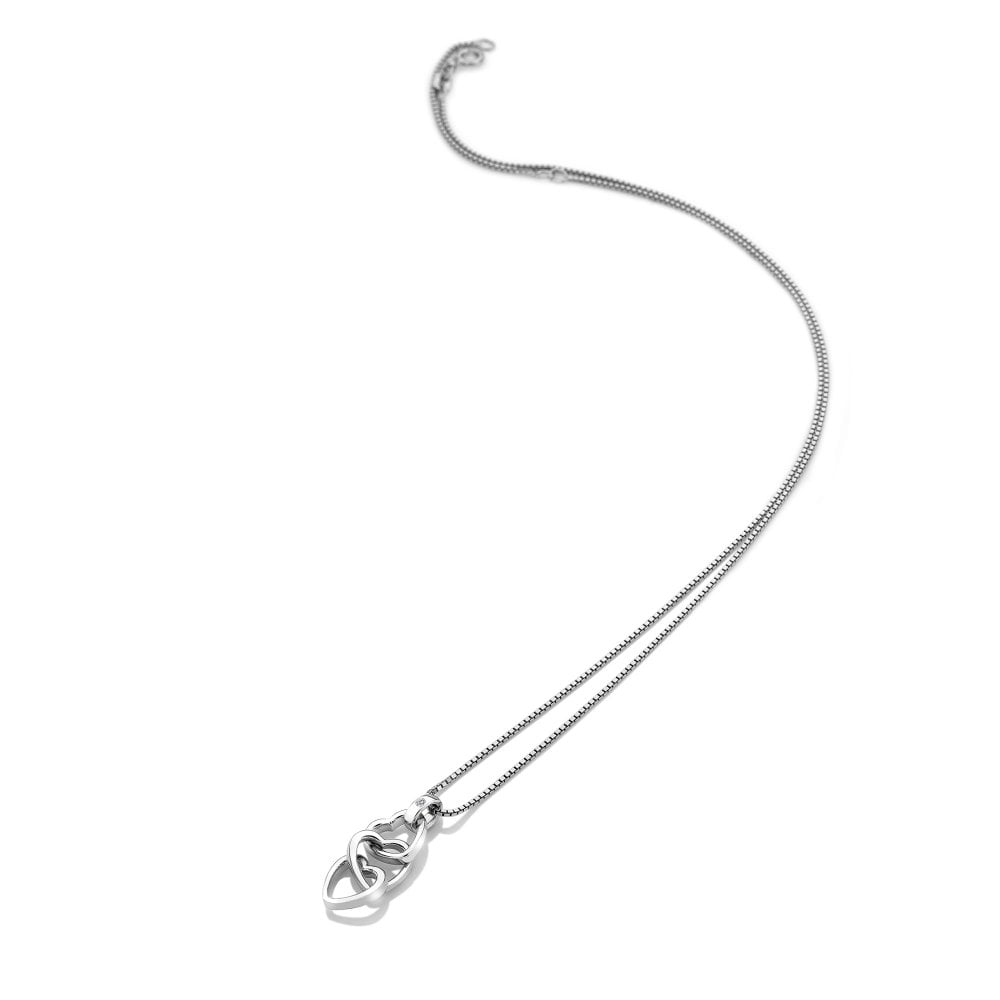 Hot Diamonds Trio Triple Heart Pendant DP835 chain