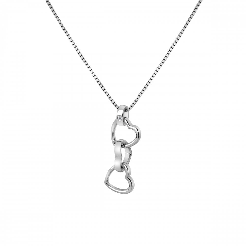 Hot Diamonds Trio Triple Heart Pendant DP835