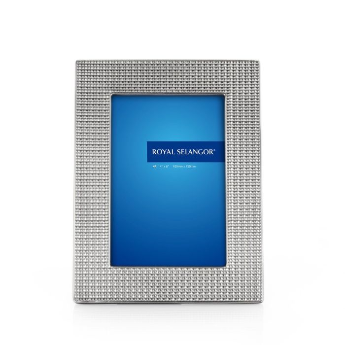Pewter Mesh Photo Frame 6x4 Royal Selangor