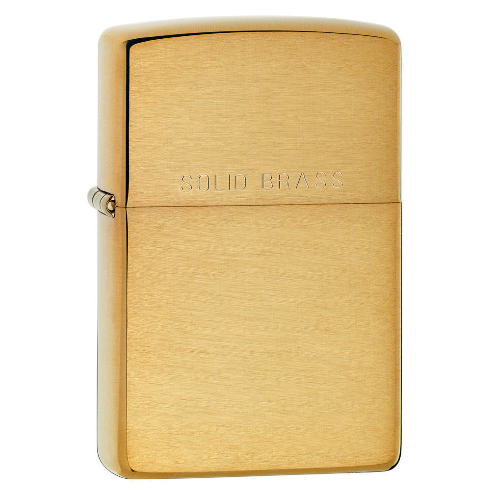 Zippo Brushed Brass Lighter 204