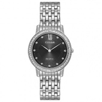 Citizen Ladies Eco Drive Silhouette Crystal Watch EX1480-58E