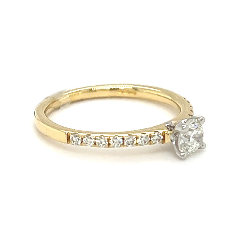 18ct Gold Solitaire Diamond Engagement Ring 0.30ct
