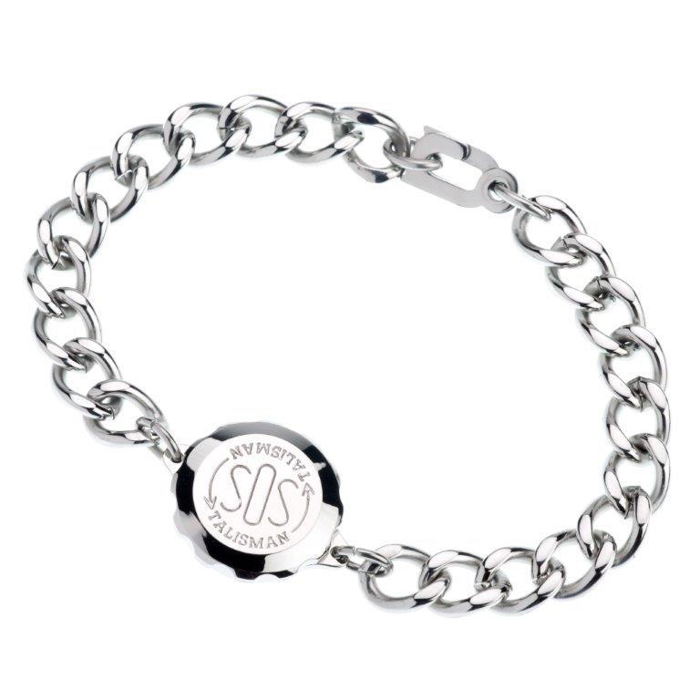 SOS Talisman Stainless Steel Medical Alert Bracelet Ladies & Gents