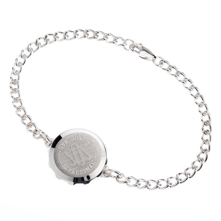 SOS Talisman Sterling Silver Bracelet. Ladies, Medium & Gents