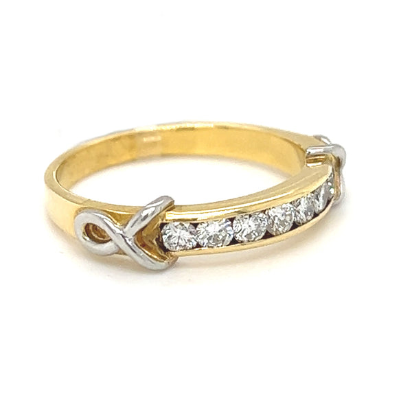 Diamond Eternity Ring 0.43ct Channel Set 18ct Gold side