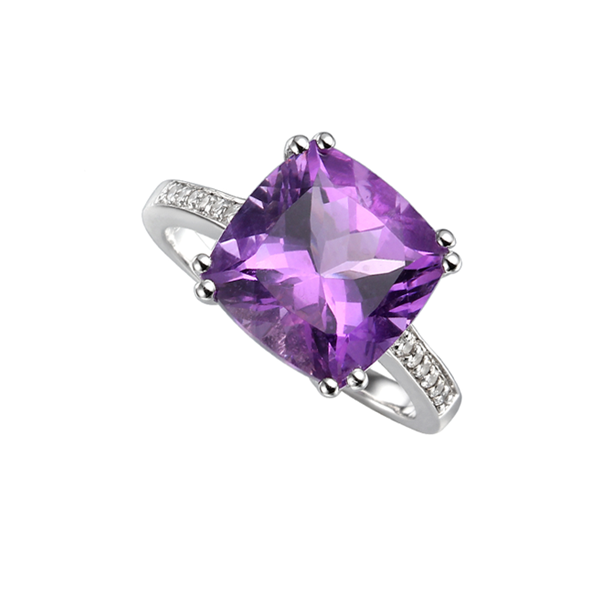 Silver Vivacious Violet Ring by Amore