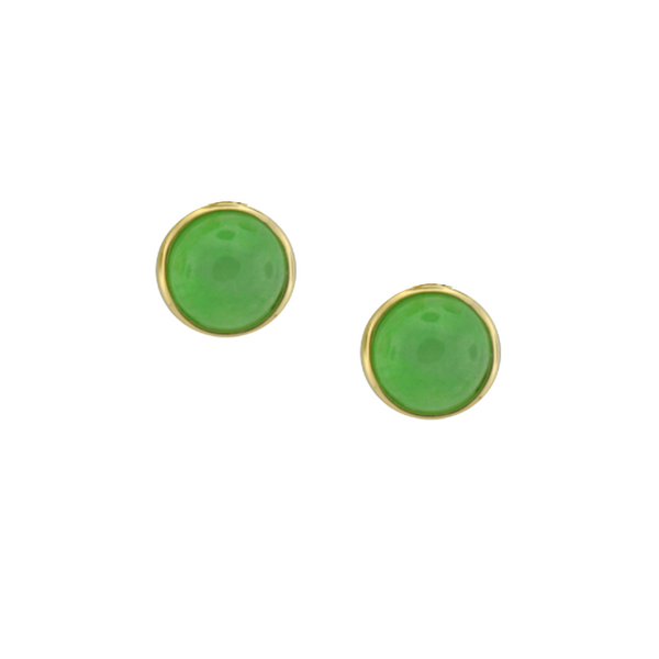 Amore 9ct Gold Jade Earrings