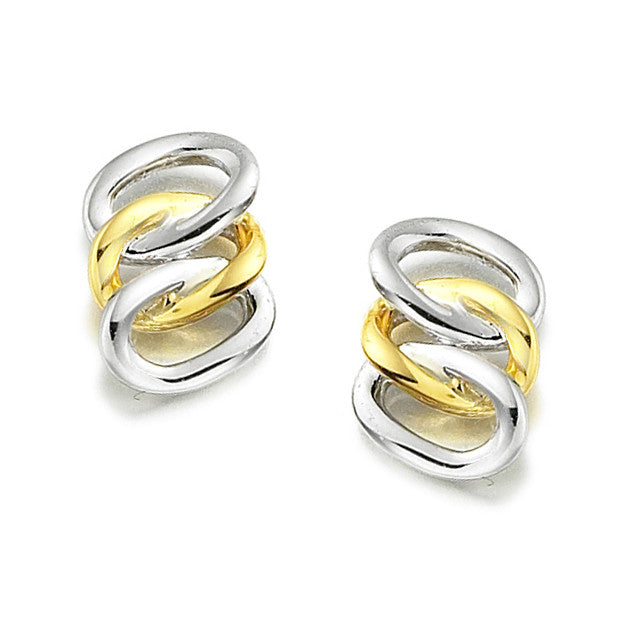 9ct Yellow & White Gold Trixie Earrings by Amore 6601WYW