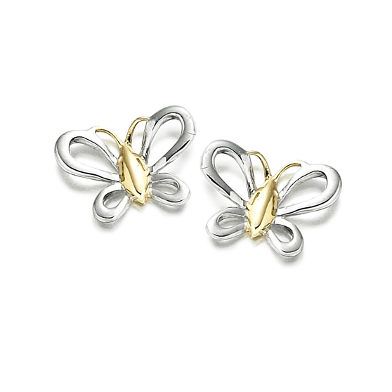 9ct Yellow & White Gold Florence Earrings by Amore 6602WY