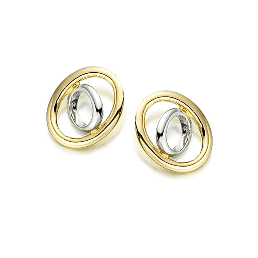 9ct Yellow & White Gold Ella Earrings by Amore 6605YW