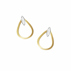 9ct Yellow & White Gold Cyra Earrings by Amore 6691YW