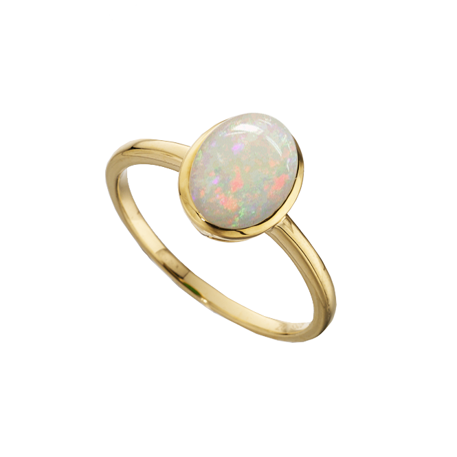 9ct Yellow Gold Opal Ring by Amore 6835YOP