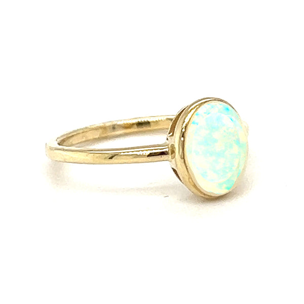 9ct Yellow Gold Opal Ring by Amore 6835YOP