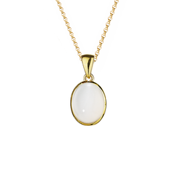 9ct Yellow Gold Moonstone Pendant by Amore 6837YMS
