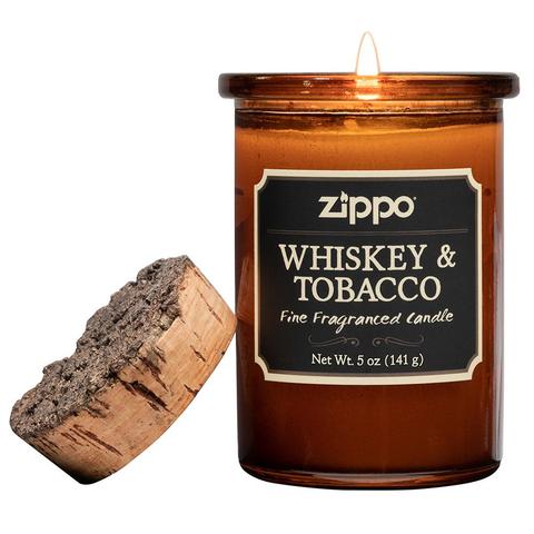 Zippo Spirit Candle - Whiskey & Tobacco flame