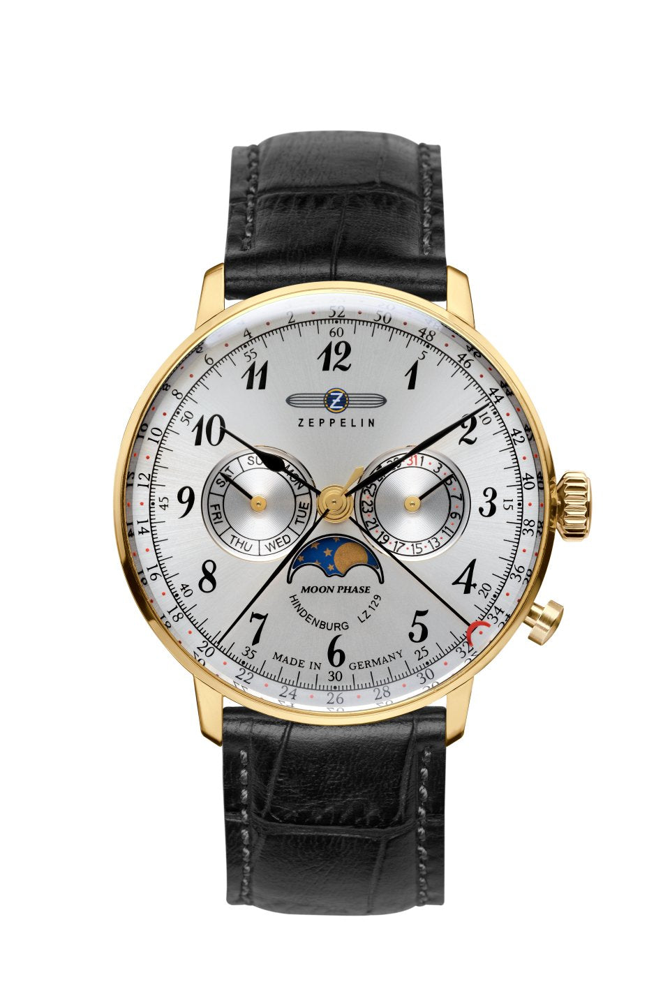 Zeppelin LZ129 Hindenburg Moonphase Men's Watch 7038-1