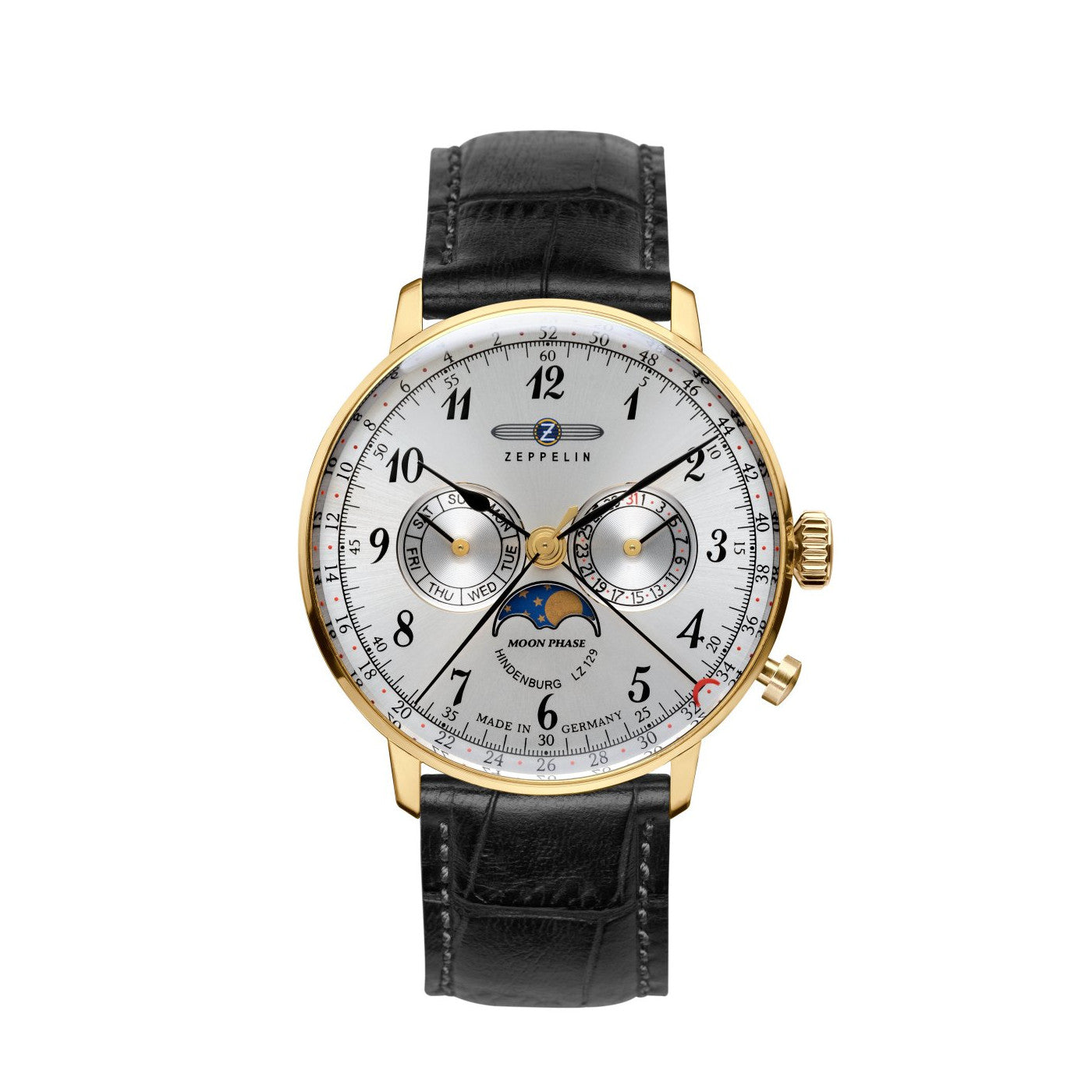 Zepellin LZ129 Hindenburg Moonphase Men's Watch 7038-1