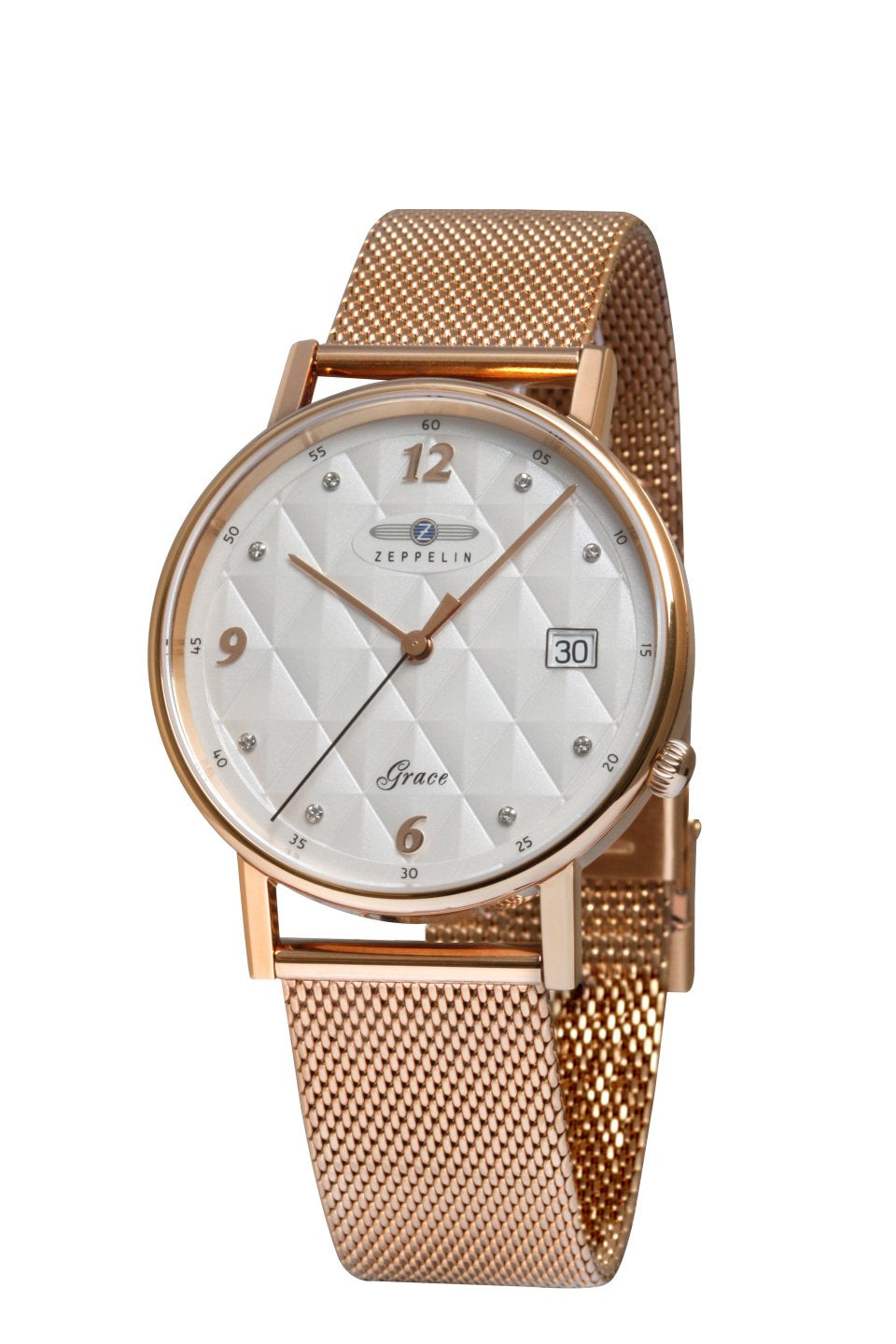 Zeppelin Grace Lady Rose Gold Tone Watch 7443M-1
