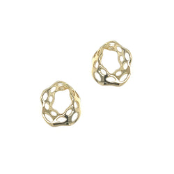 9ct Yellow Gold Weave Earrings by Amore 7882Y
