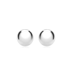 Sterling Silver 10mm Half-Ball Stud Earrings