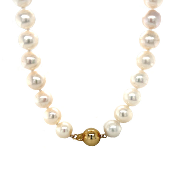 Cultured Freshwater Pearls 10-11mm 9ct Gold clasp