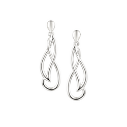 Silver Chimes Drop Earrings by Amore