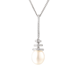 Amore Pure Silver Pearl Necklace 9082P