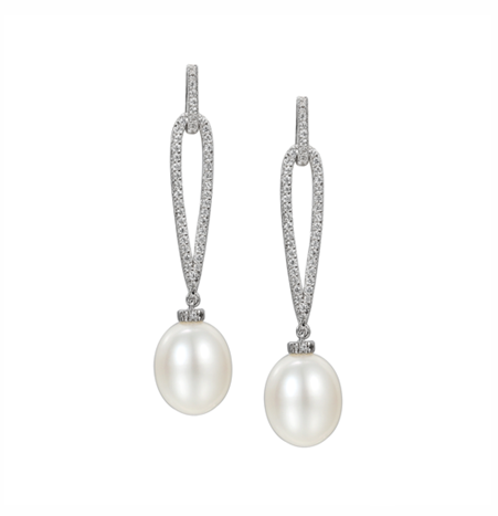 Amore Pearldrop Earrings 9084ESILCZPL