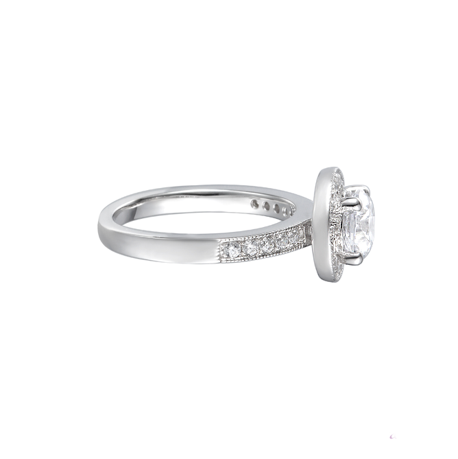 Amore Ice Fire CZ Sterling Silver Ring 9154 side