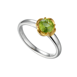 Sterling Silver Lime Gelato Peridot Ring by Amore