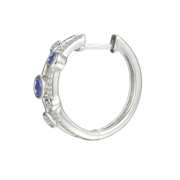 Amore Argento Tantalise Tanzanite Earrings 92 SIDE35