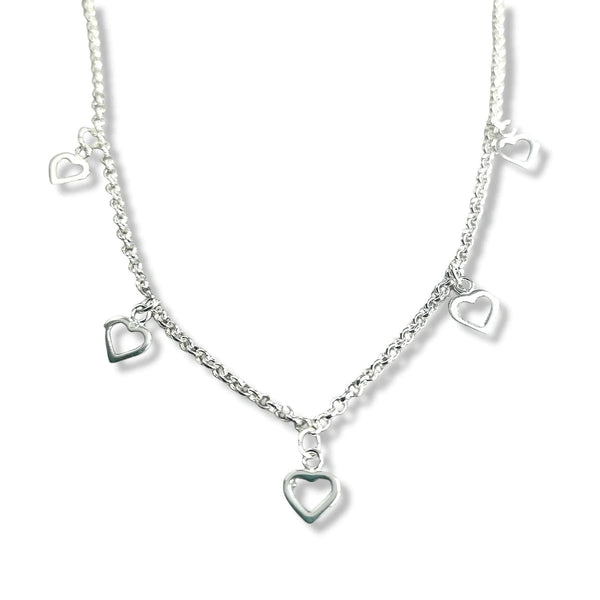 Dollie Jewellery Anabelle Multi Heart Necklace