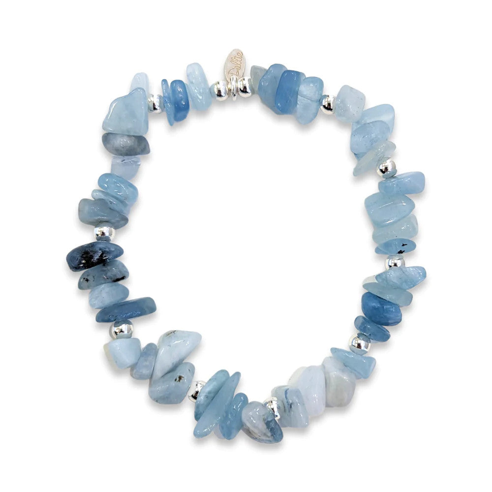 Dollie Jewellery Aquamarine Chips Bracelet B2213