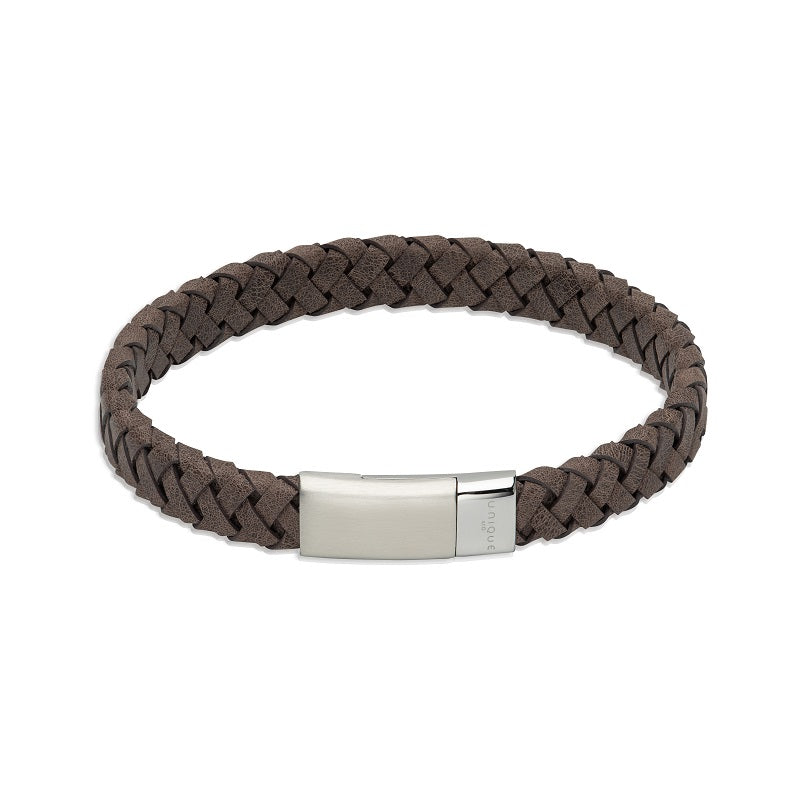 Unique & Co Mens Leather Bracelet B496MO