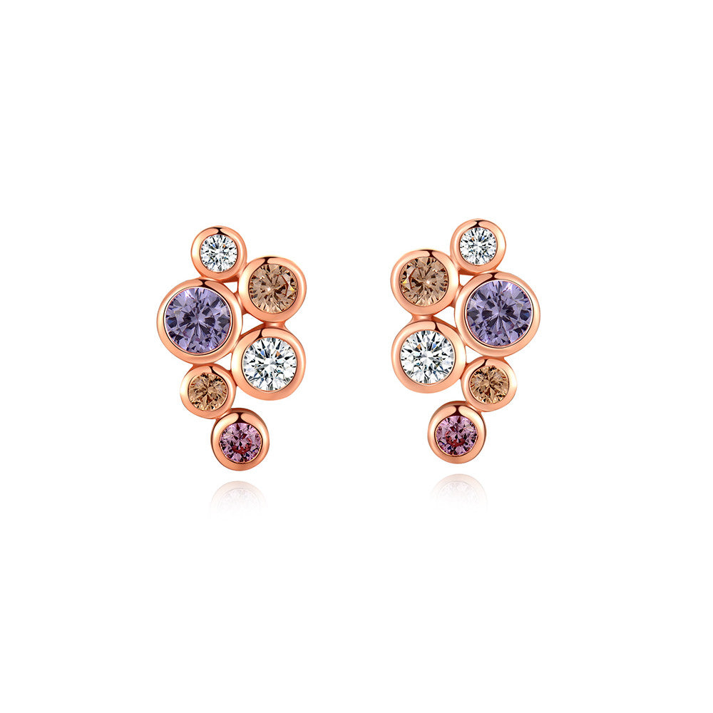 Fei Liu Bubble Stud Earrings BUB-925P-201-CZ00