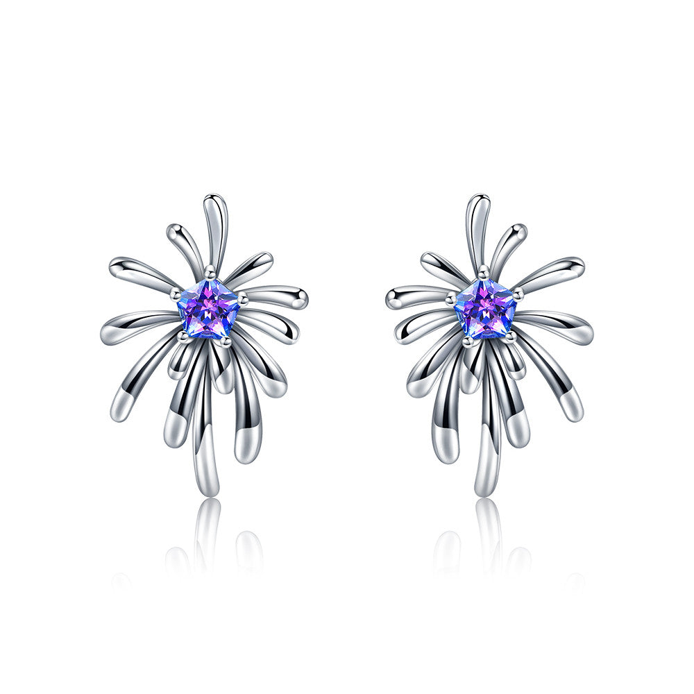 Fei Liu Carpe Diem Crossette Earrings CAR-925R-204-SWCZ