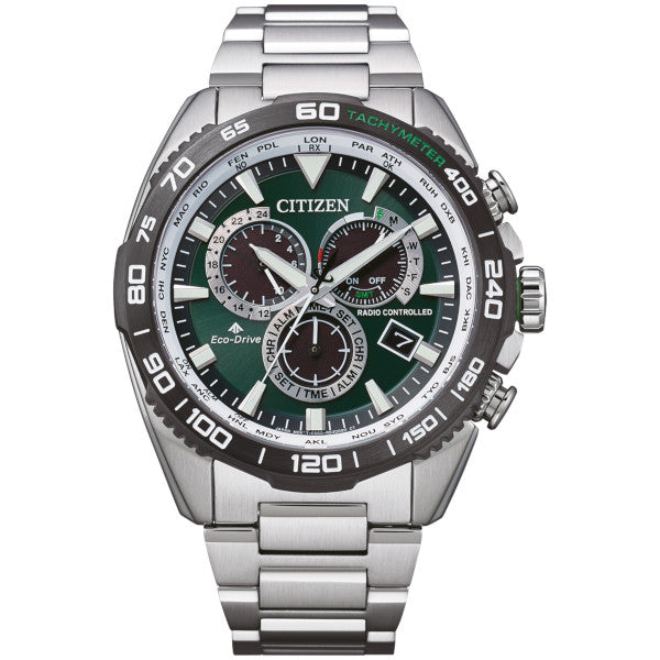 Citizen Eco Drive Radio Controlled Chronograph Men's Watch CB5034-91W