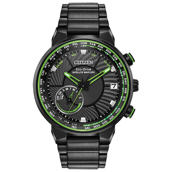 Citizen Mens Eco Drive Satellite Wave World Time GPS Watch CC3035-50E