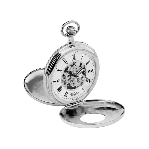 Woodford Half Hunter Pocket Watch 1078 open