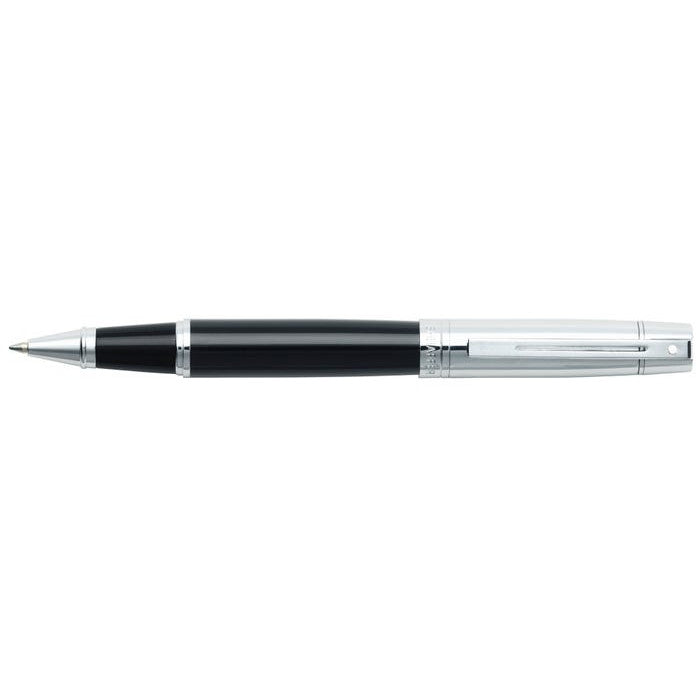 Sheaffer® 300 Glossy Black Barrel and Bright Chrome Cap Rollerball Pen