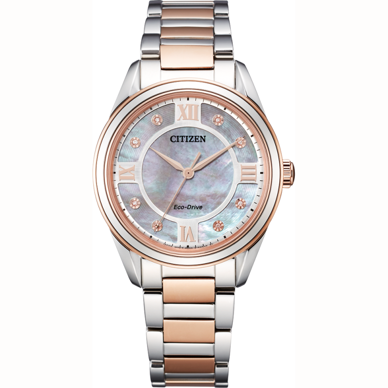 Citizen Ladies Eco Drive Silhouette Diamond Watch EM0876-51D