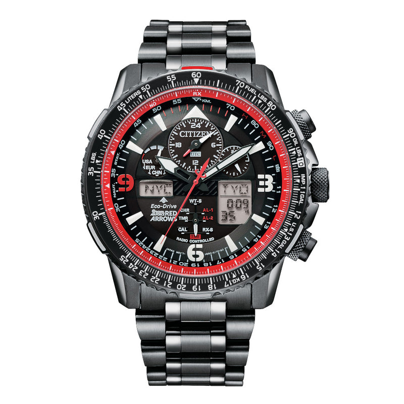 Eco Drive Red Arrows Radio Controlled Chronograph Ltd Edition Men's Watch JY8087-51E