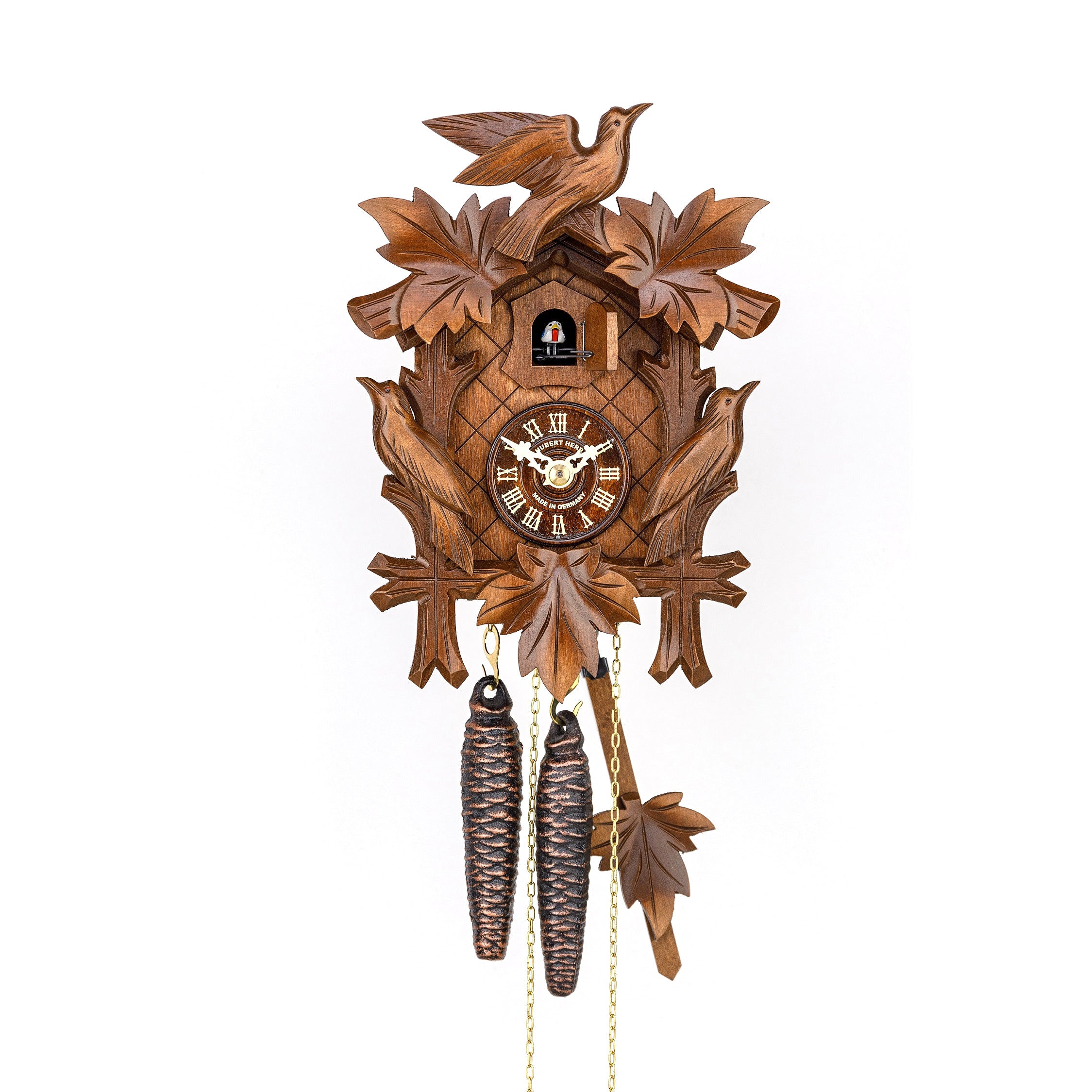Hubert Herr Black Forest Quartz Cuckoo Clock 800/1